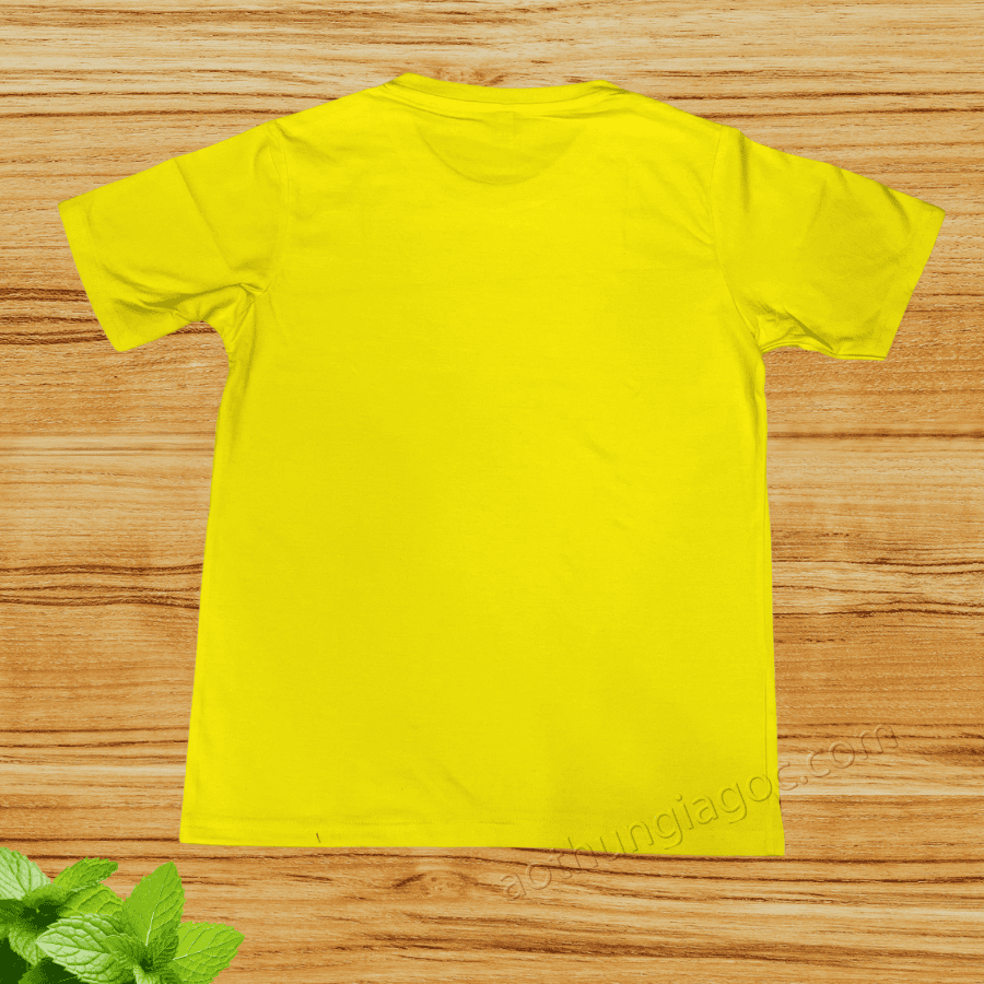 Áo Thun Cotton 2 Chiều 65/35 Màu Vàng